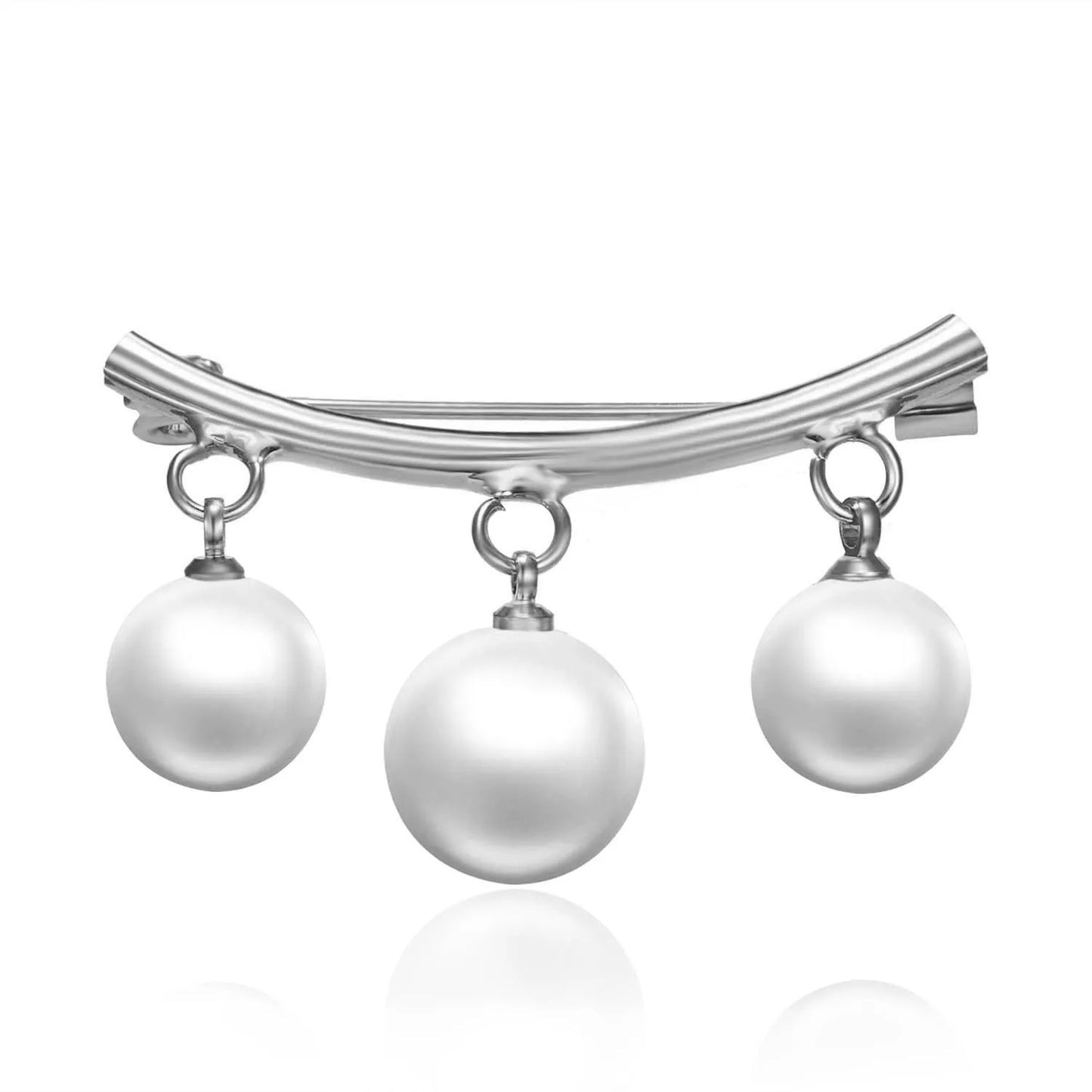 Elegant Fashion Pearls Brooch Pins For Women Fixed Straps Charm Safe Pin Brooches Clothing Clip Badge Dress Buckle Diy Jewelry