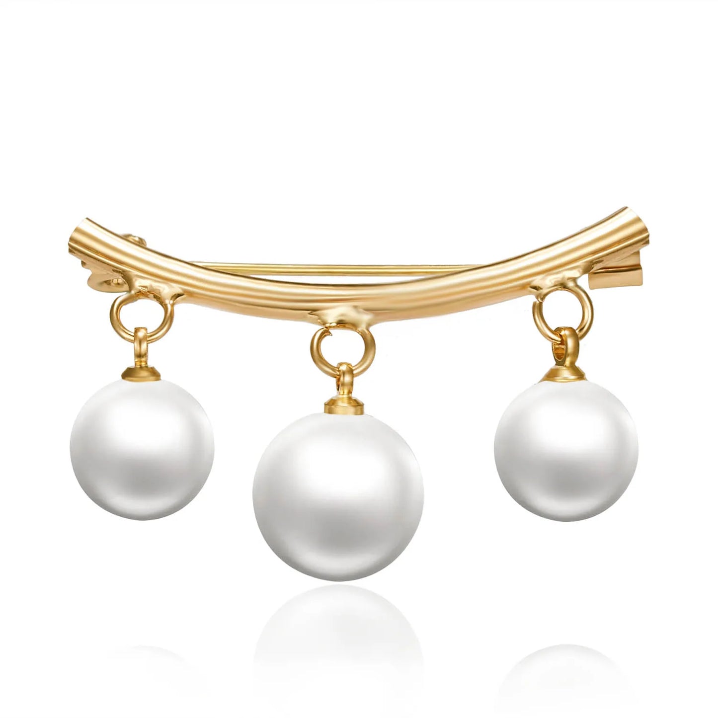 Elegant Fashion Pearls Brooch Pins For Women Fixed Straps Charm Safe Pin Brooches Clothing Clip Badge Dress Buckle Diy Jewelry