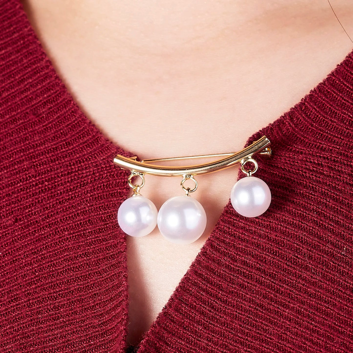 Elegant Fashion Pearls Brooch Pins For Women Fixed Straps Charm Safe Pin Brooches Clothing Clip Badge Dress Buckle Diy Jewelry
