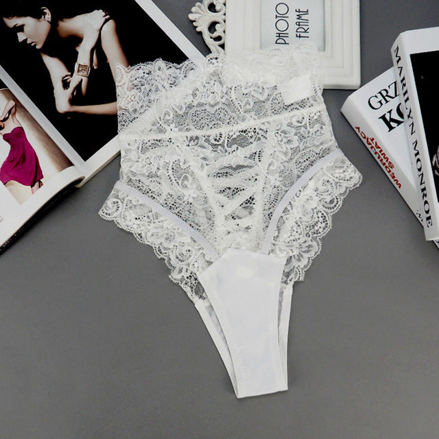 High Waist Lace Thongs