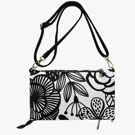 Jacki Easlick Happy Flowers Flip Zip Crossbody