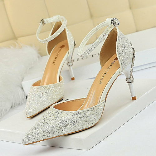 Woman Pumps Sequins High Heels Women Shoes Fashion Ladies Shoes