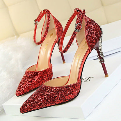 Woman Pumps Sequins High Heels Women Shoes Fashion Ladies Shoes