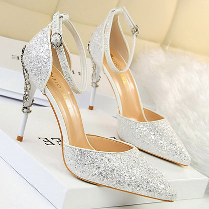 Woman Pumps Sequins High Heels Women Shoes Fashion Ladies Shoes