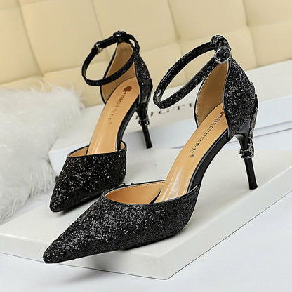 Woman Pumps Sequins High Heels Women Shoes Fashion Ladies Shoes