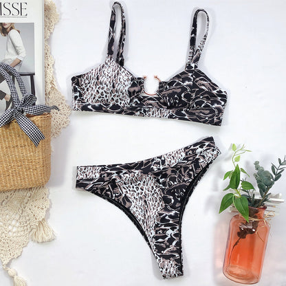 Leopard Swimsuit Print Bikini (2pcs)