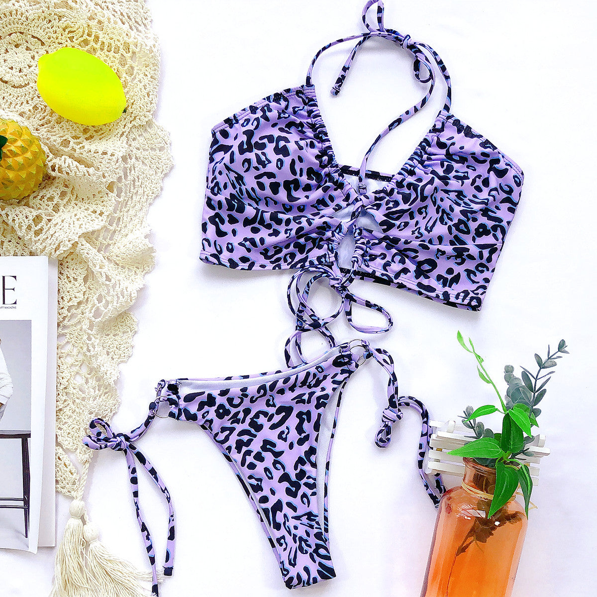 Leopard Swimsuit Print Bikini (2pcs)