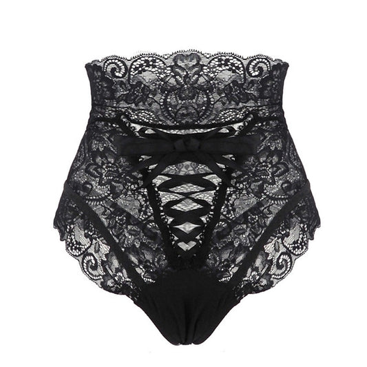 High Waist Lace Thongs