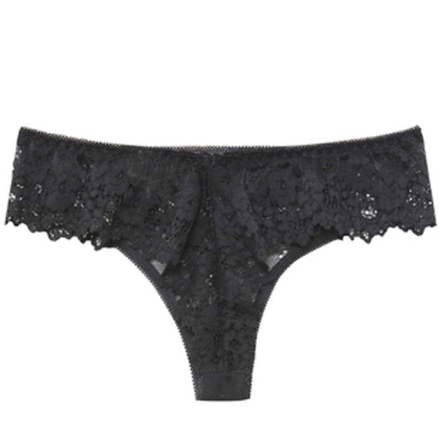 Temptation Low-Waist Embroidery Thong