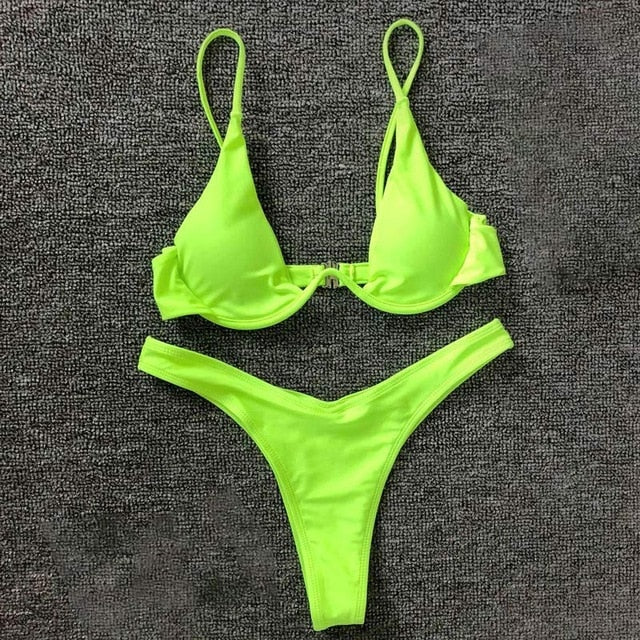 Bandage Bikini Swimsuit (2pcs)