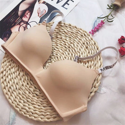 Seamless Letter Straps Bra