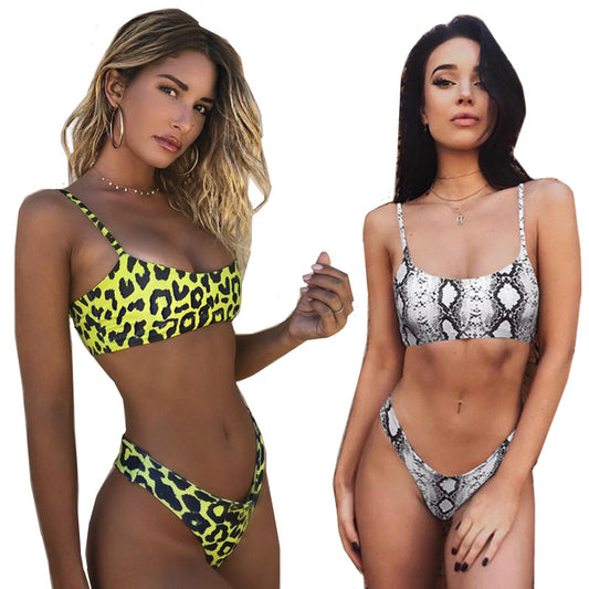 Snakeskin Bikini Swimwear (2pcs)