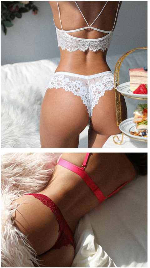 Temptation Low-Waist Embroidery Thong